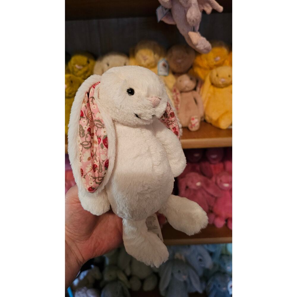 Jellycat Little Blossom Cream Bunny "Berry" - Picture 3 of 3